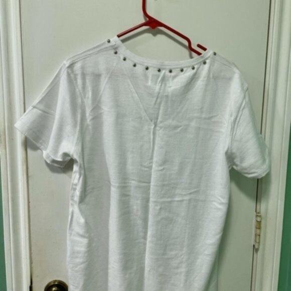 Current Elliott shirt white with metal studs size 8 - Picture 5 of 8